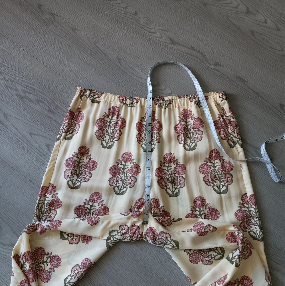 J. Crew Cropped Stratus Pant In Block Print Yellow Multi L